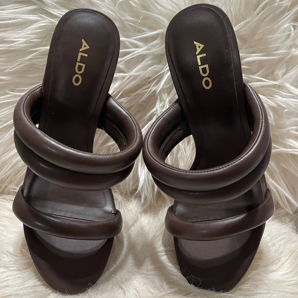 ALDO brown heels